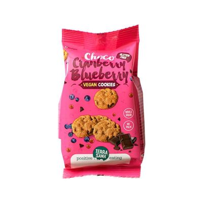 Choco-cranberry-blueberry Koekjes van TerraSana, 6 x 150 g